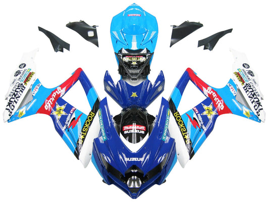 Carene 2008-2010 Suzuki GSXR 600 750 Blu Rockstar Malkita Racing Generico
