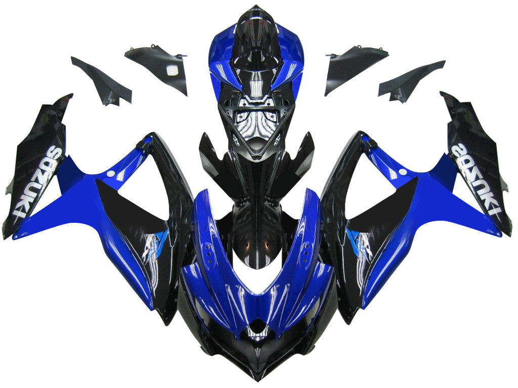 Carene 2008-2010 Suzuki GSXR 600 750 Blu Nero GSXR Generico