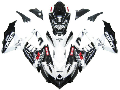 Carene 2008-2010 Suzuki GSXR 600 750 Nero Bianco Alstare Corona Racing Generico