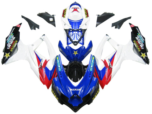 Carene 2008-2010 Suzuki GSXR 600 750 Blu Rosso Bianco GSXR Racing Generico