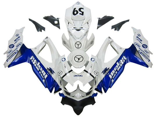 Carene 2008-2010 Suzuki GSXR 600 750 Bianco Blu Jordan Generic