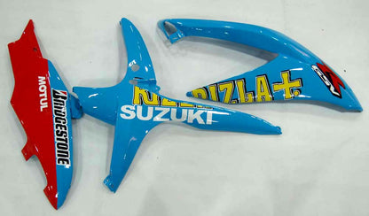 Carene 2008-2010 Suzuki GSXR 600 750 Blu Giallo Rizla Generico