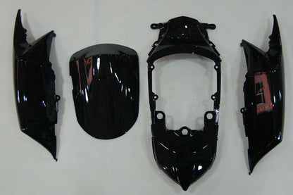 Amotopart 2008-2010 GSXR600750 Suzuki Cladding Black Red Flame Kit