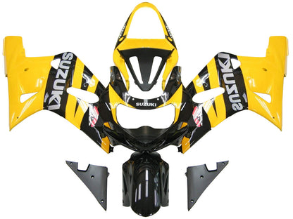 Carene 2001-2003 Suzuki GSXR 750 Giallo &amp; Nero GSXR Racing Generico