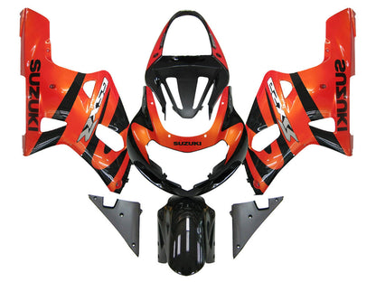 Carene 2001-2003 Suzuki GSXR 750 Arancione Metallico e Nero GSXR Racing Generico