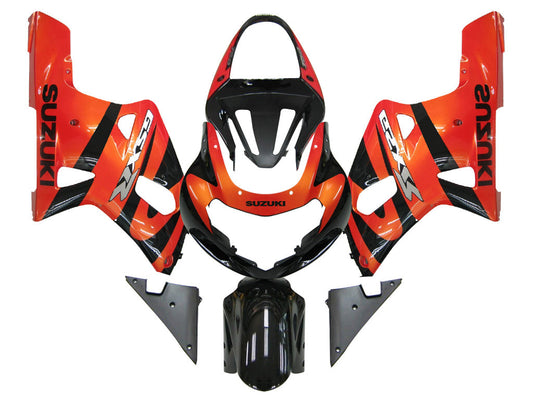 Carene 2001-2003 Suzuki GSXR 750 Arancione Metallico e Nero GSXR Racing Generico