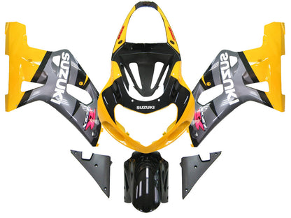 Carene 2001-2003 Suzuki GSXR 750 Giallo Argento GSXR Racing Generico