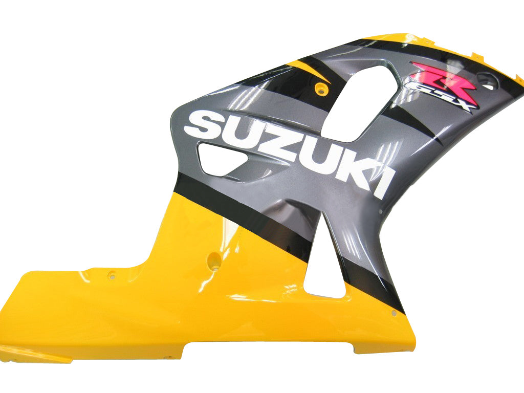 For GSXR750 2000-2003 Bodywork Fairing Yellow ABS Injection Molded Plastics Set