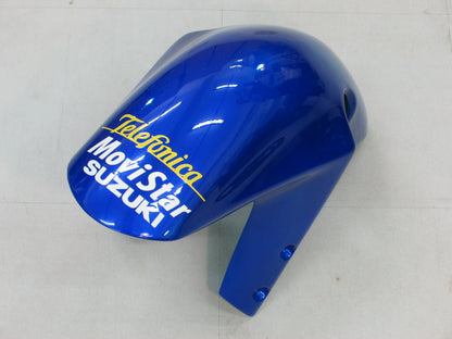 For GSXR750 2000-2003 Bodywork Fairing Blue ABS Injection Molded Plastics Set