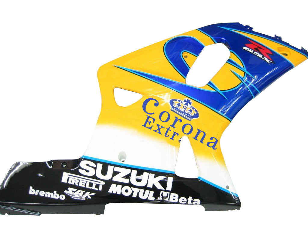 Carene 2001-2003 Suzuki GSXR 750 Giallo &amp; Blu Corona GSXR Racing Generico