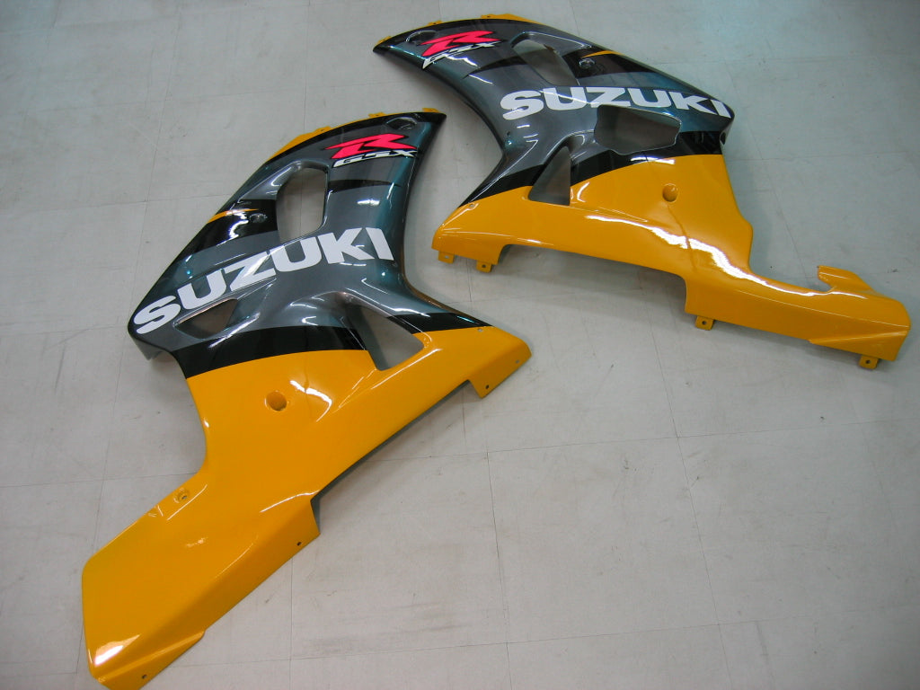 For GSXR750 2000-2003 Bodywork Fairing Yellow ABS Injection Molded Plastics Set