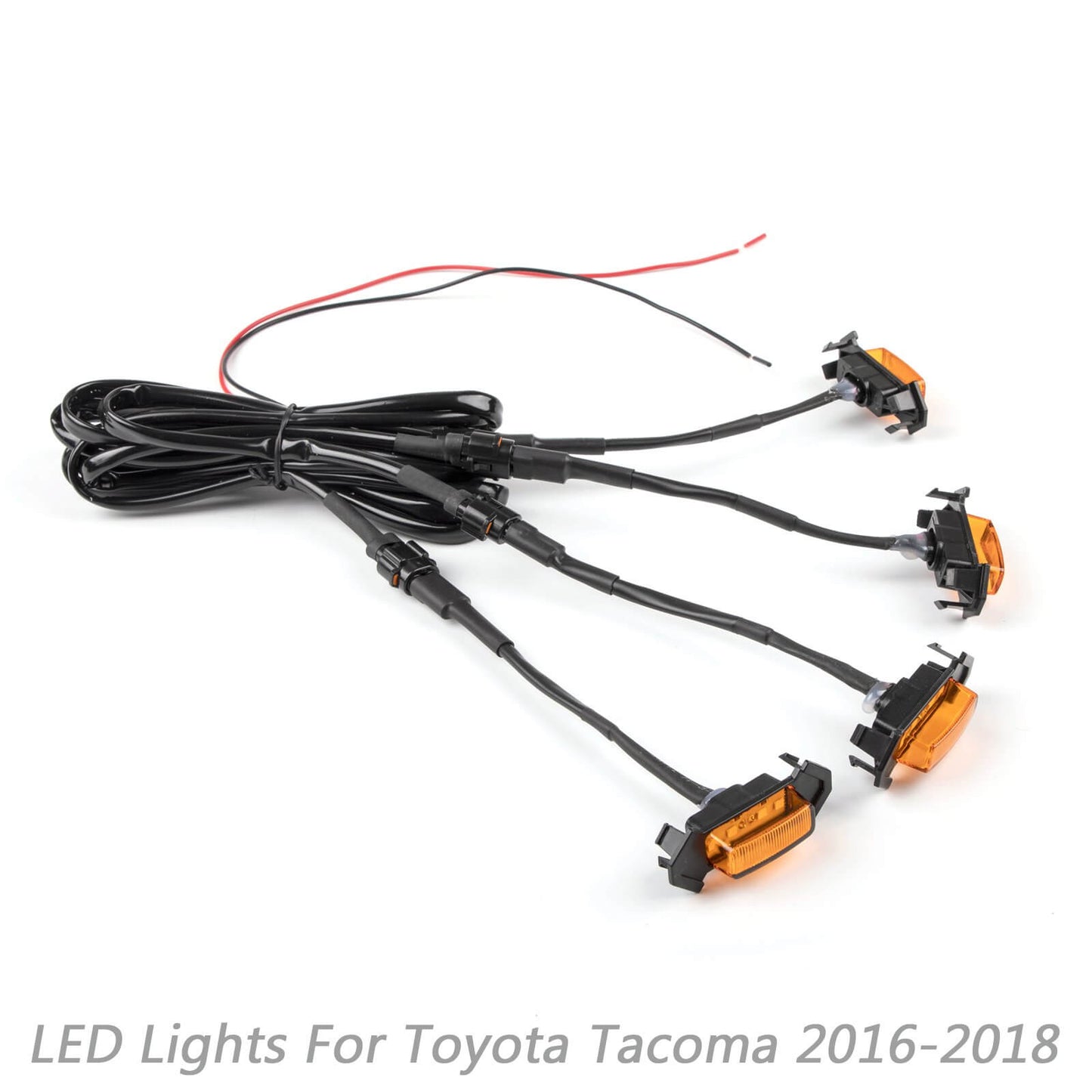 Tacoma 2016-2020 Toyota 4 Pezzi Paraurti Anteriore Cofano Griglia Griglia di Ricambio Kit Luci a LED Generico