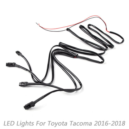 Tacoma 2016-2020 Toyota 4 Pezzi Paraurti Anteriore Cofano Griglia Griglia di Ricambio Kit Luci a LED Generico