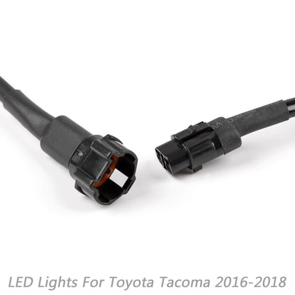 Tacoma 2016-2020 Toyota 4 Pezzi Paraurti Anteriore Cofano Griglia Griglia di Ricambio Kit Luci a LED Generico