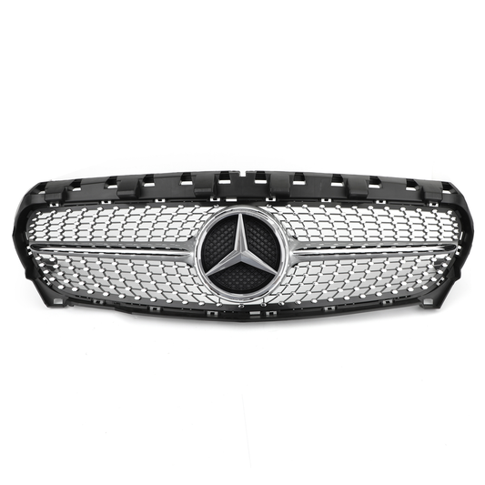 R117 W117 CLA250 2013-2016 Mercedes-Benz Diamond Star Griglia Griglia di Ricambio Argento Generico