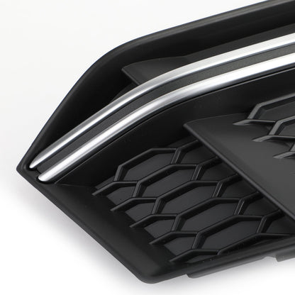 1 paio di fendinebbia griglia griglia cornice cromata per AUDI S4 S-Line B9 2016-2018 generico