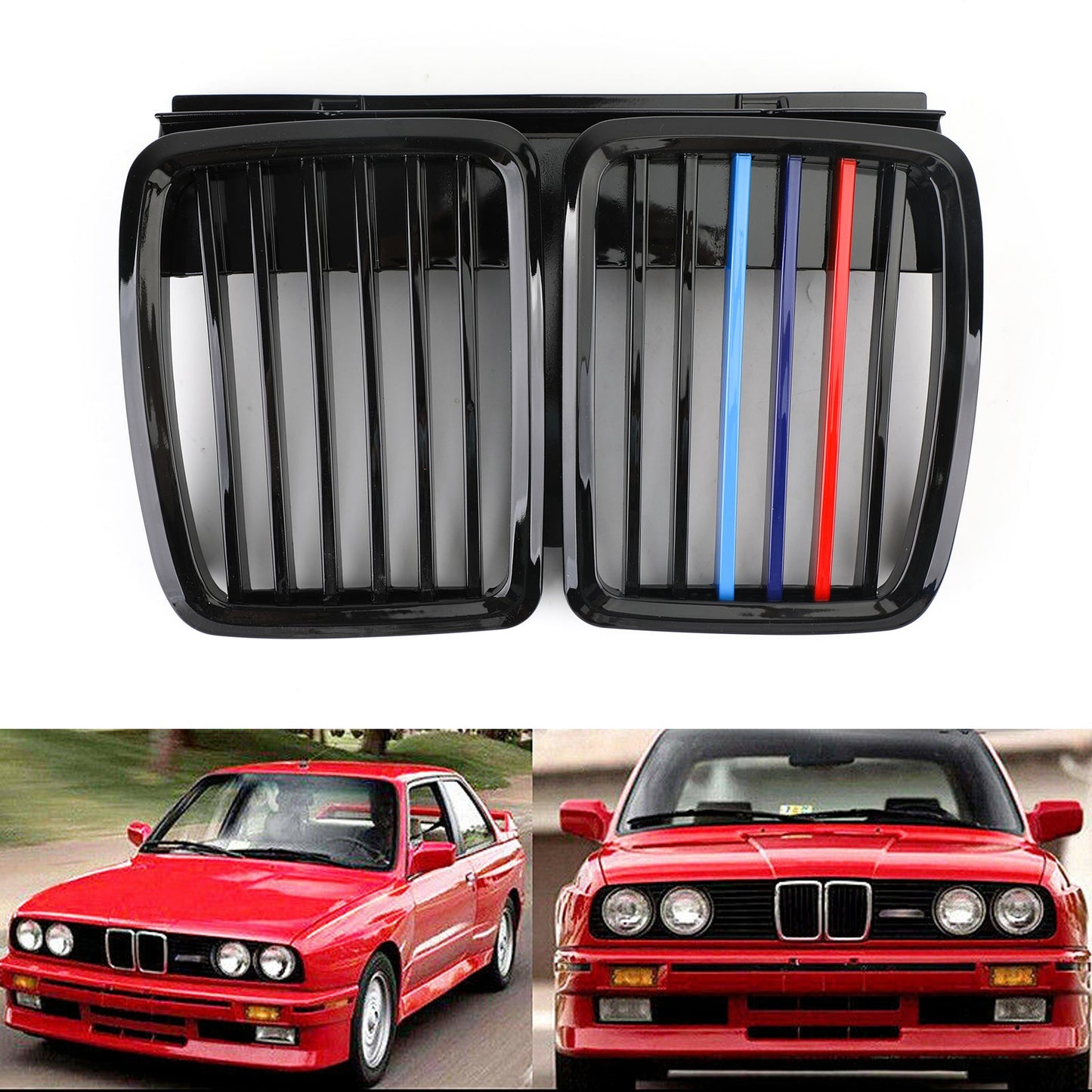 51131884350 Per 82-94 BMW E30 Griglia 3 Serie Front Hood Rene Griglia M3 Elegante Generico