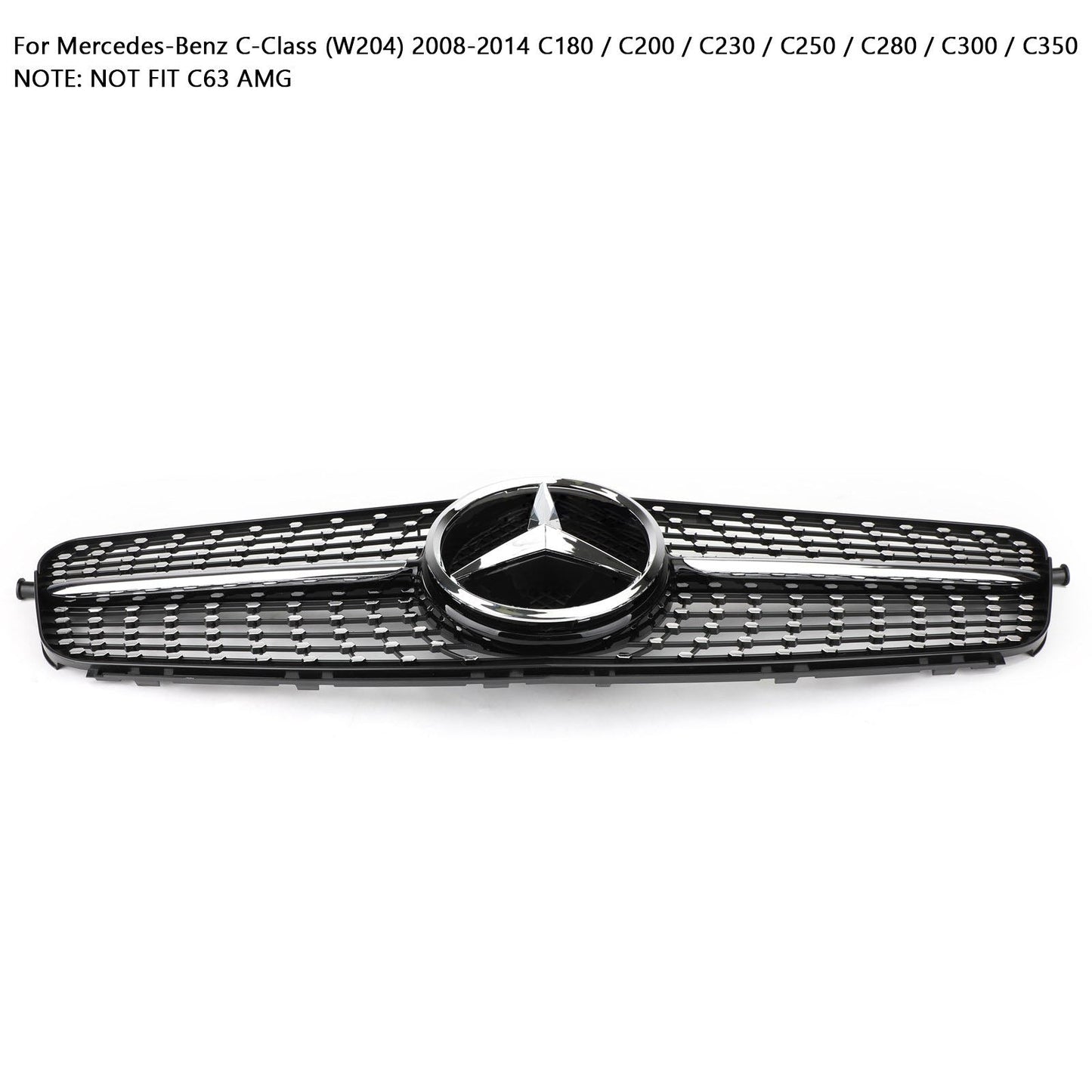 2008-2014 Benz Classe C (W204) C180 C200 C250 C350 Griglia anteriore Griglia nera cromata generica