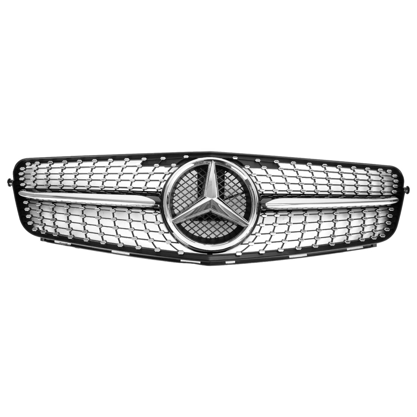 2008-2014 Classe C Benz W204 C300 C350 LED Diamond griglia paraurti anteriore griglia