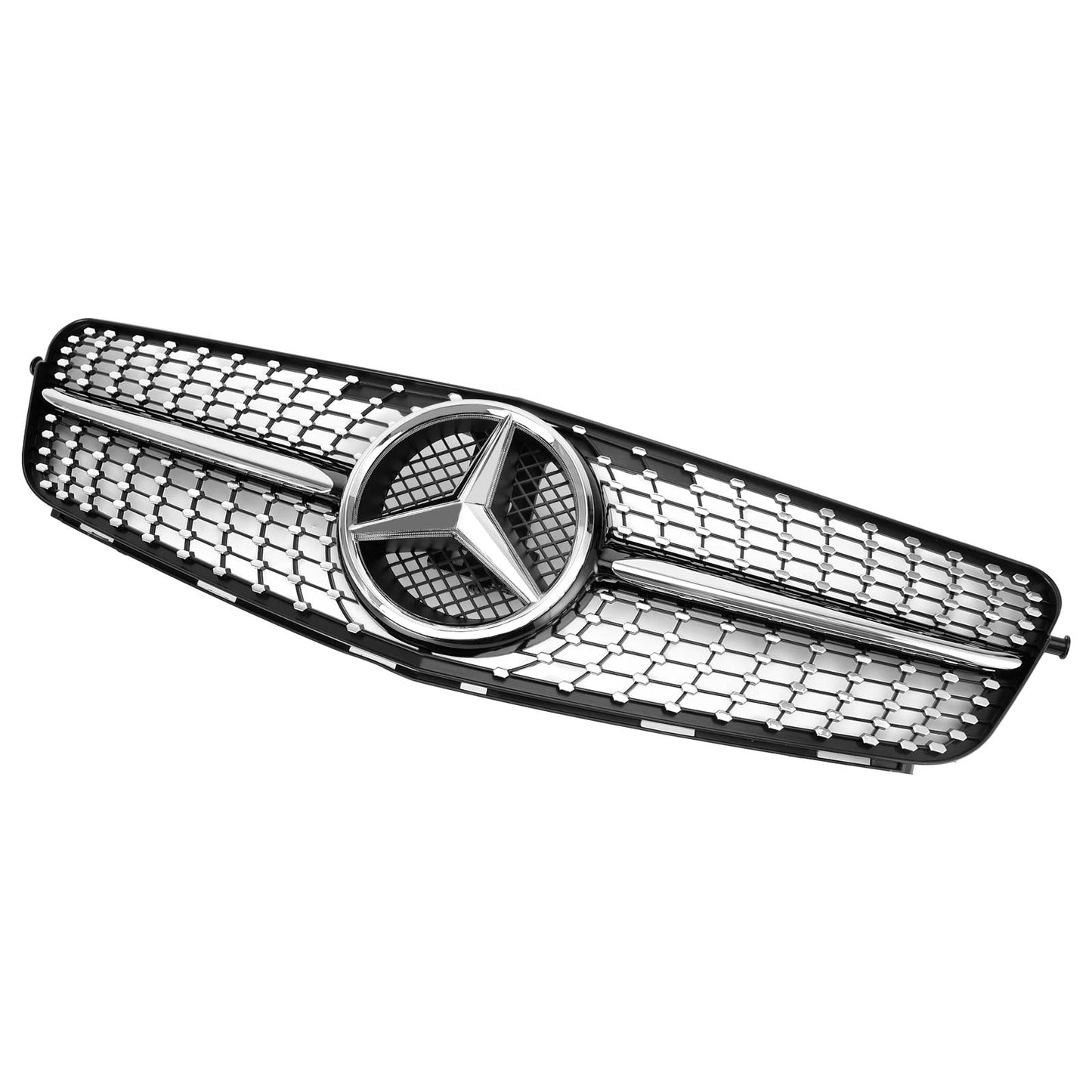 2008-2014 Classe C Benz W204 C300 C350 LED Diamond griglia paraurti anteriore griglia