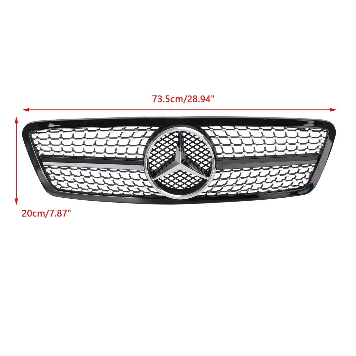 2001-2007 Benz W203 Berlina C230 C320 C240 Stile Griglia Black Diamond