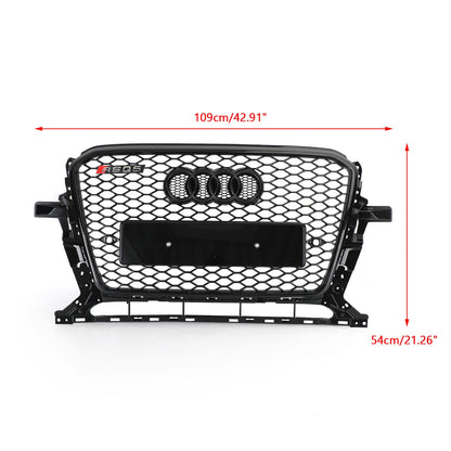 2013-2017 Audi Q5 Gloss Black RSQ5 Style Honeycomb Mesh Sport Hex Grill Sostituzione Generico