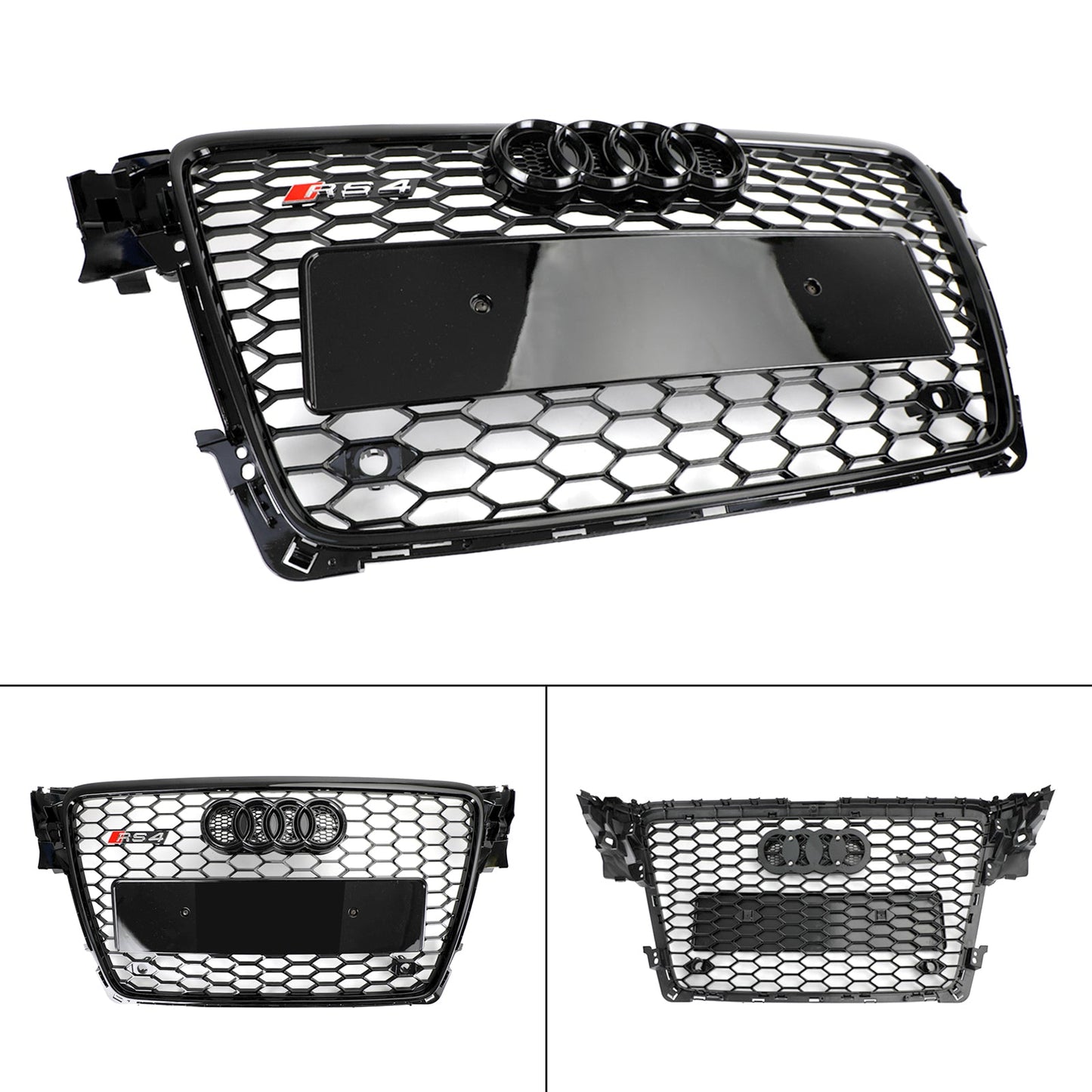 Audi A4/S4 B8 2009-2012 RS4 Style griglia a nido ape sportiva griglia esagonale nera