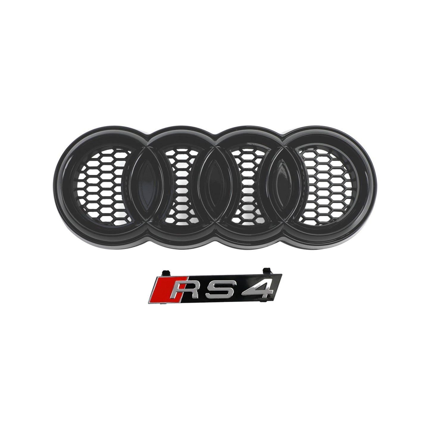 2009-2012 Audi A4/S4 B8 griglia a nido ape sportiva griglia esagonale stile RS4 sostituzione griglia nera generica