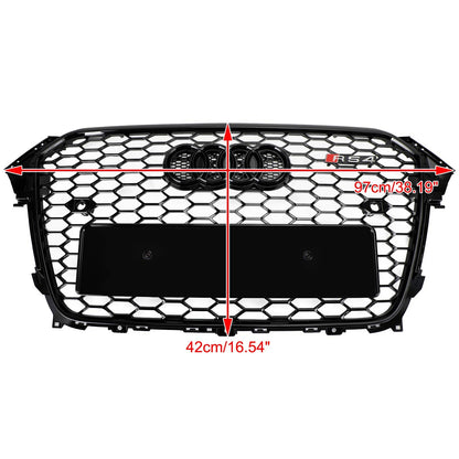 2013-2016 Audi A4 S4 Griglia RS4 Style Mesh Paraurti Anteriore Griglia Nera Lucida Generico