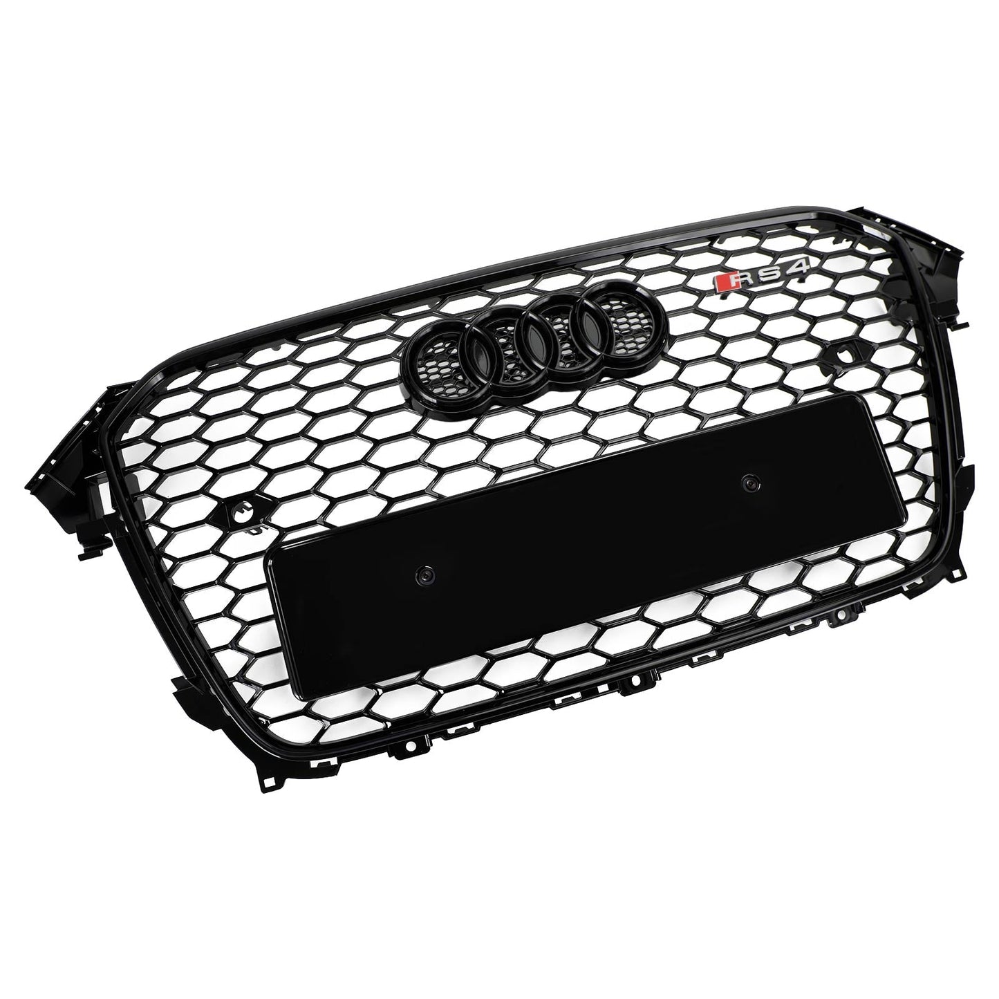 2013-2016 Audi A4 S4 Griglia RS4 Style Mesh Paraurti Anteriore Griglia Nera Lucida Generico