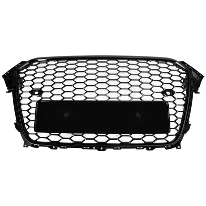 2013-2016 Audi A4 S4 Griglia RS4 Style Mesh Paraurti Anteriore Griglia Nera Lucida Generico