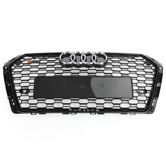 2017-2018 Audi A4/S4 Black Honeycomb RS4 Style Mesh Hex Grill Sostituzione Generico