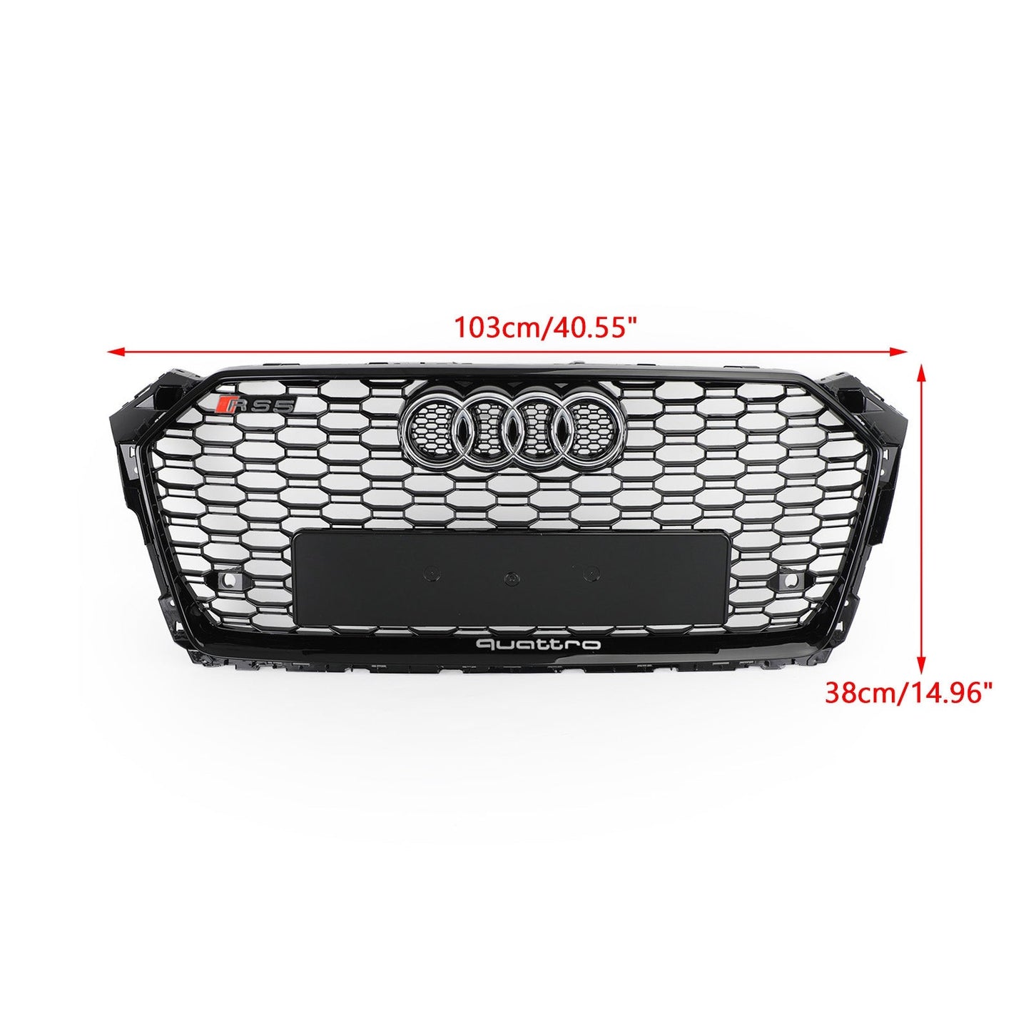 2017-2019 Audi A5/A5 Quattro/A5 Sportback/S5 Honeycomb RS5 Style Honeycomb Sport Mesh Hex Grille Grill Generico