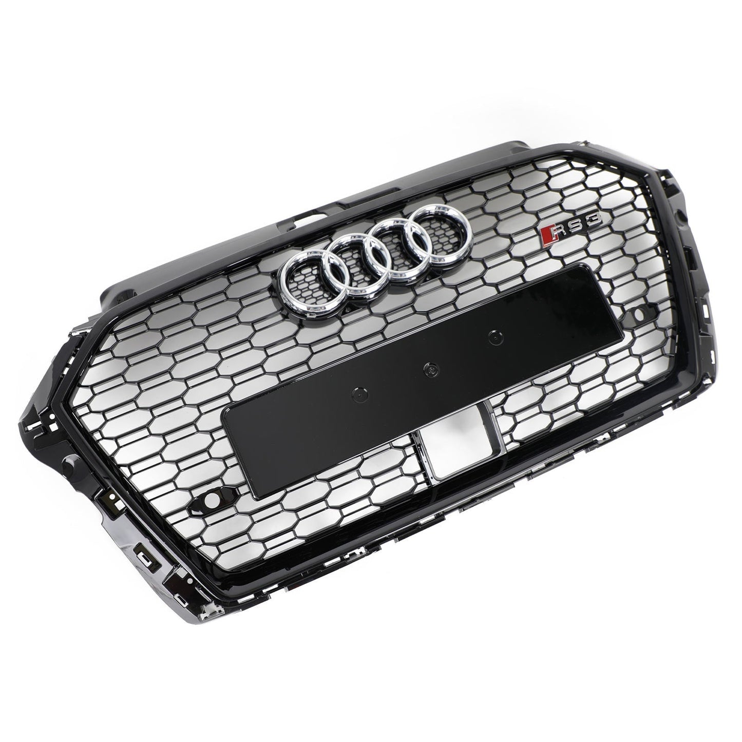 2017-2019 Audi A3 S3 griglia anteriore a nido ape stile RS3 con ACC nero lucido generico