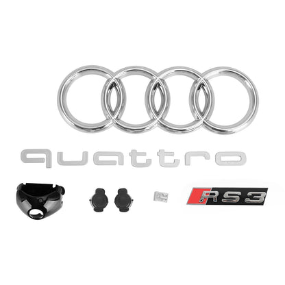 2017-2019 Audi A3 S3 griglia anteriore a nido ape stile RS3 con ACC nero lucido generico