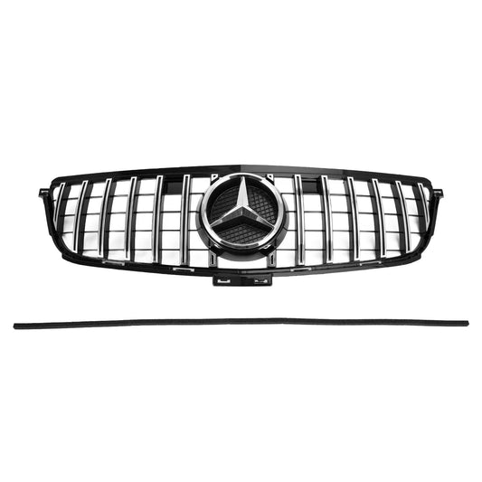 Benz W166 2012-2015 ML300 320 350 400 GTR Style Griglia anteriore cromata nera