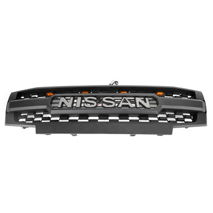 Nissan Frontier 2009-2016 Griglia paraurti anteriore nera con luci a LED