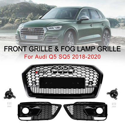 2018-2020 Audi Q5 SQ5 RSQ5 griglia anteriore  + griglia per fendinebbia