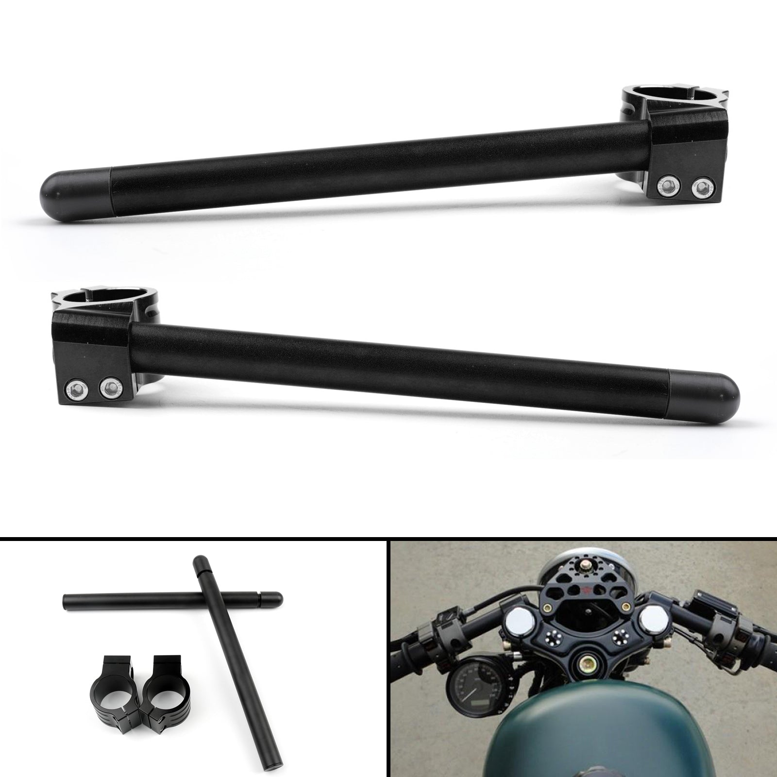 Universal Motoycycle Clip-On Handlebars 35 37 41 43 45 46 48 5 51 52 53 54 mm