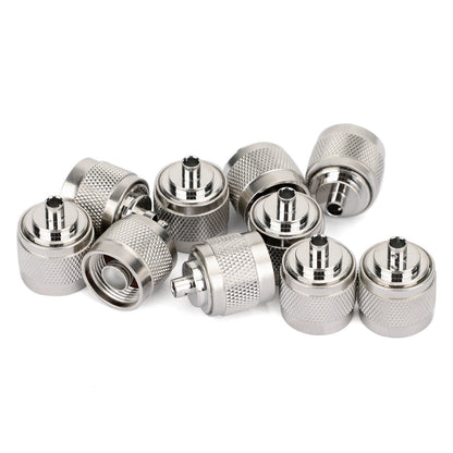 10Pcs N Solder Plug Maschio Connettore RF Solder Per Semi-rigid.141" RG402 Dritto