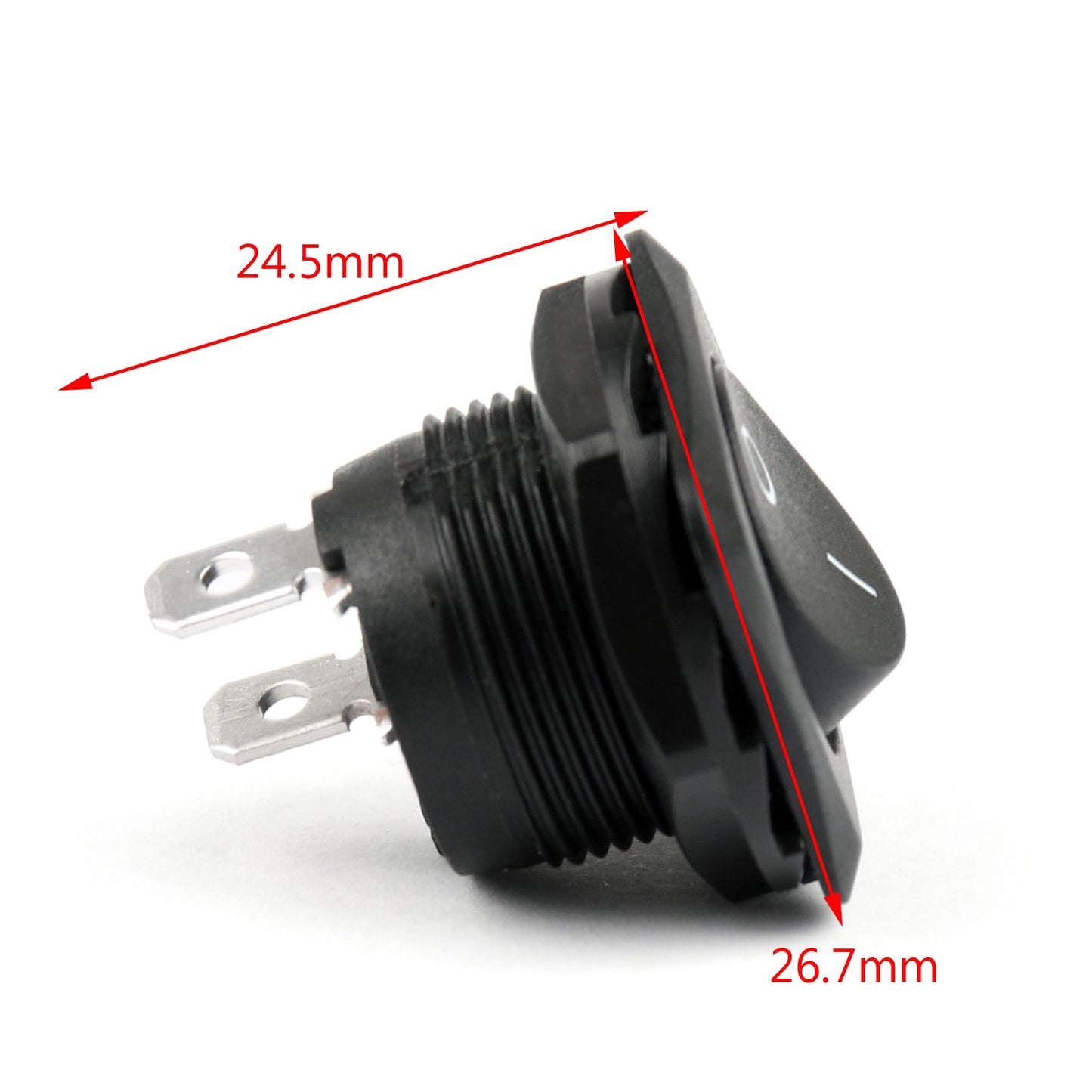 R13-135A Interruttore a bilanciere rotondo SPST 2Pin per barche ON-OFF 10A/250VAC 16A/125VAC