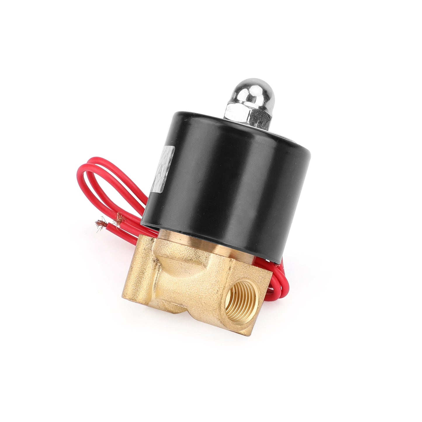 1/4" AC 220V Ottone Normalmente Chiuso Elettrico Elettrovalvola BSP Gas Acqua Aria N/C