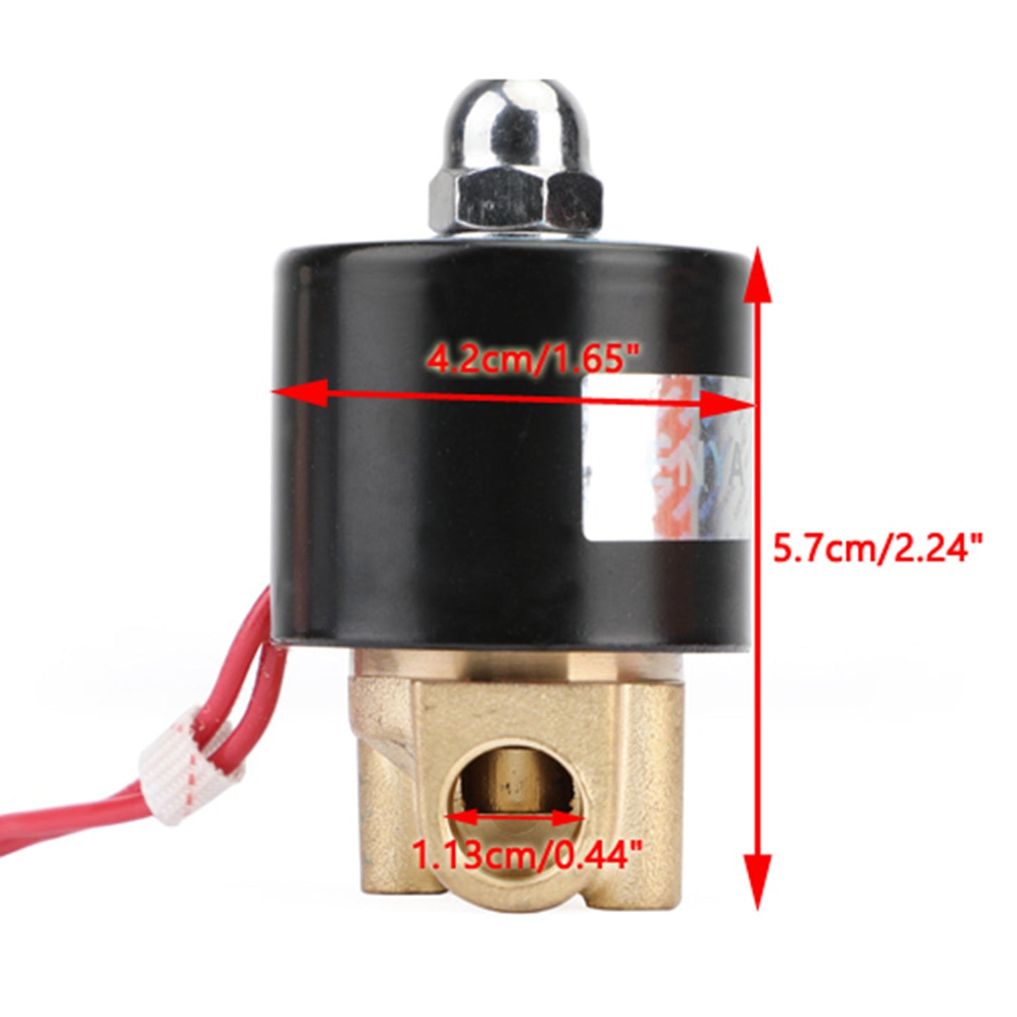 1/4" AC 220V Ottone Normalmente Chiuso Elettrico Elettrovalvola BSP Gas Acqua Aria N/C