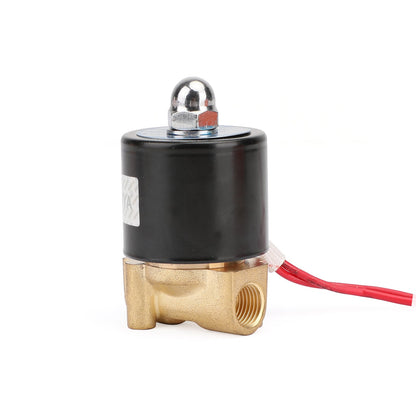 1/4" AC 220V Ottone Normalmente Chiuso Elettrico Elettrovalvola BSP Gas Acqua Aria N/C