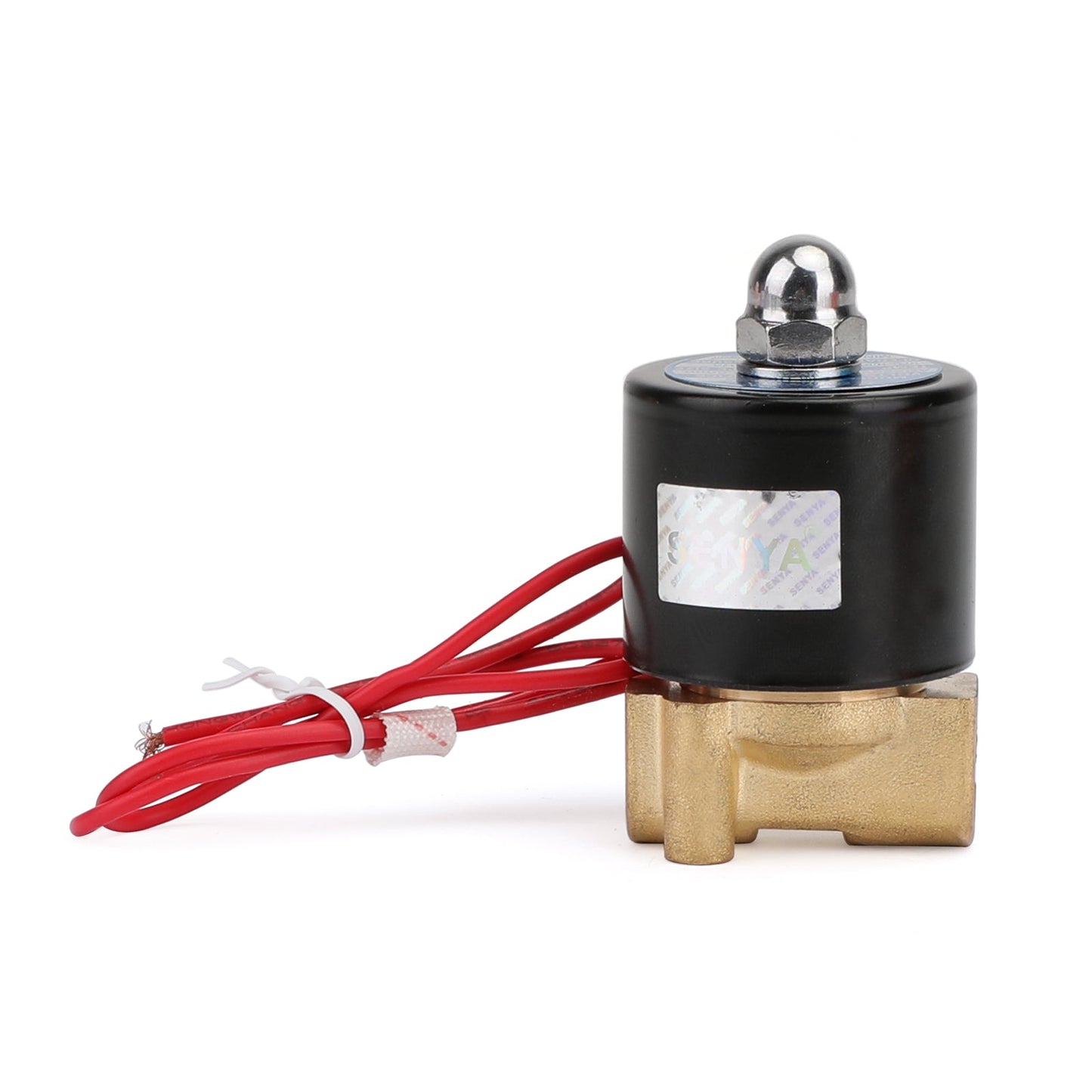 1/4" AC 220V Ottone Normalmente Chiuso Elettrico Elettrovalvola BSP Gas Acqua Aria N/C