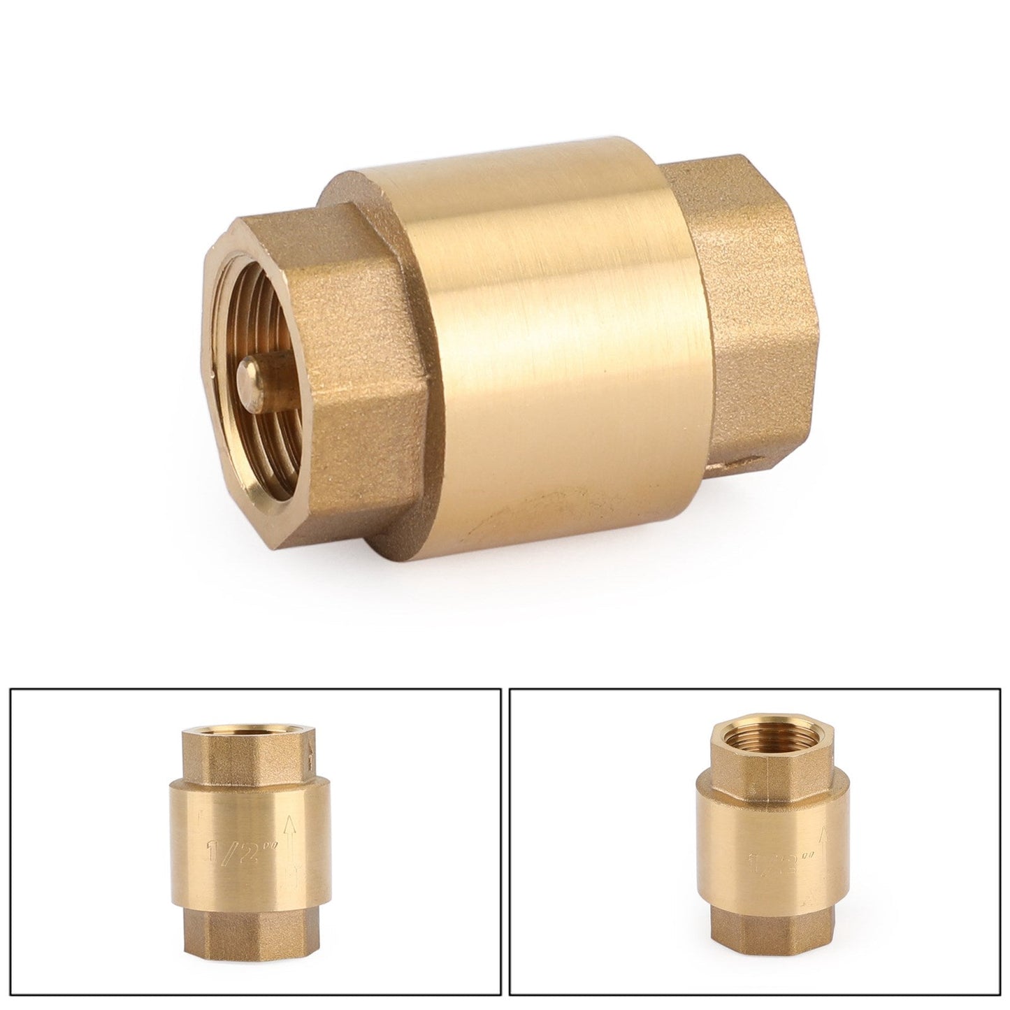 Valvola di ritegno in linea DN15/DN20 NPT in ottone caricata a molla in linea 200PSI