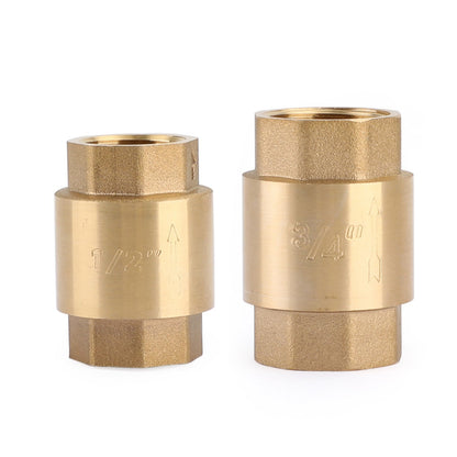 Valvola di ritegno in linea DN15/DN20 NPT in ottone caricata a molla in linea 200PSI