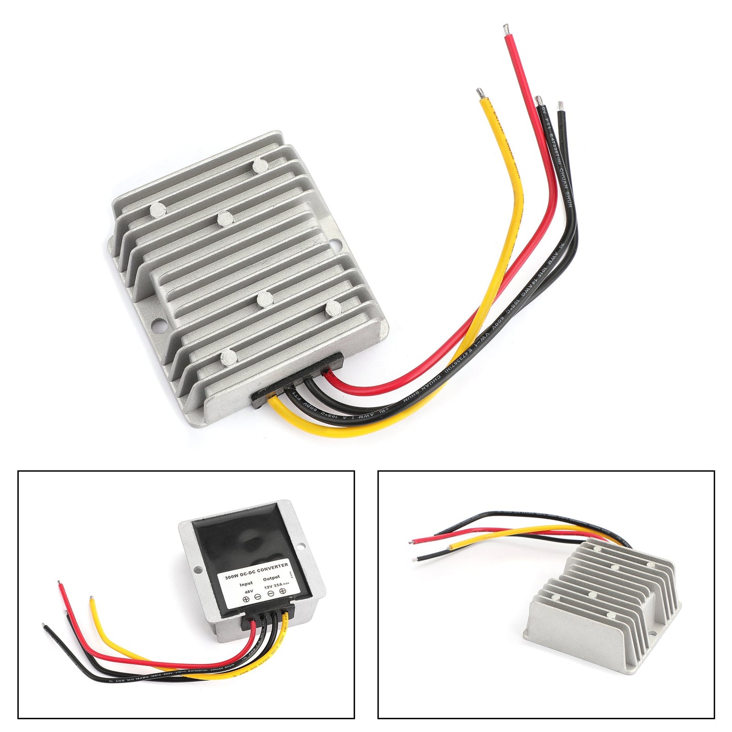 Impermeabile 36V/48V a 12V 25A 300W Step Down Regolatore Convertitore di Potenza DC/DC