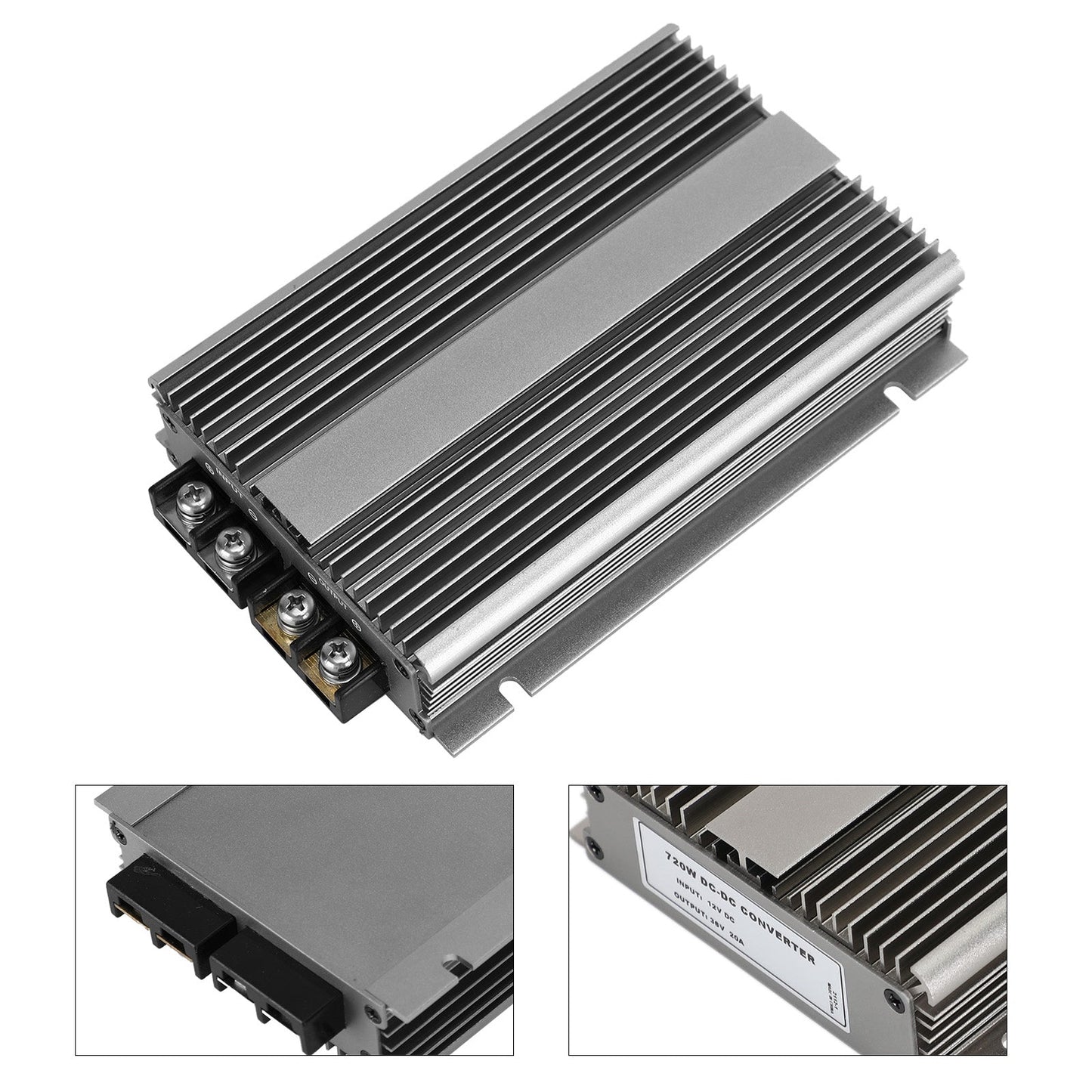 DC-DC 12V Step Up fino a 36V 20A Regolatore convertitore di alimentazione per auto Impermeabile