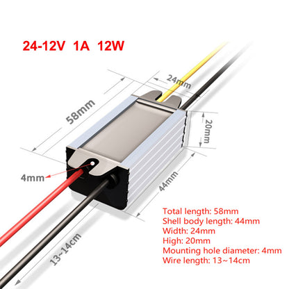 Convertitore DC Buck da 24V a 12V 1/2/3/5A Modulo di alimentazione impermeabile